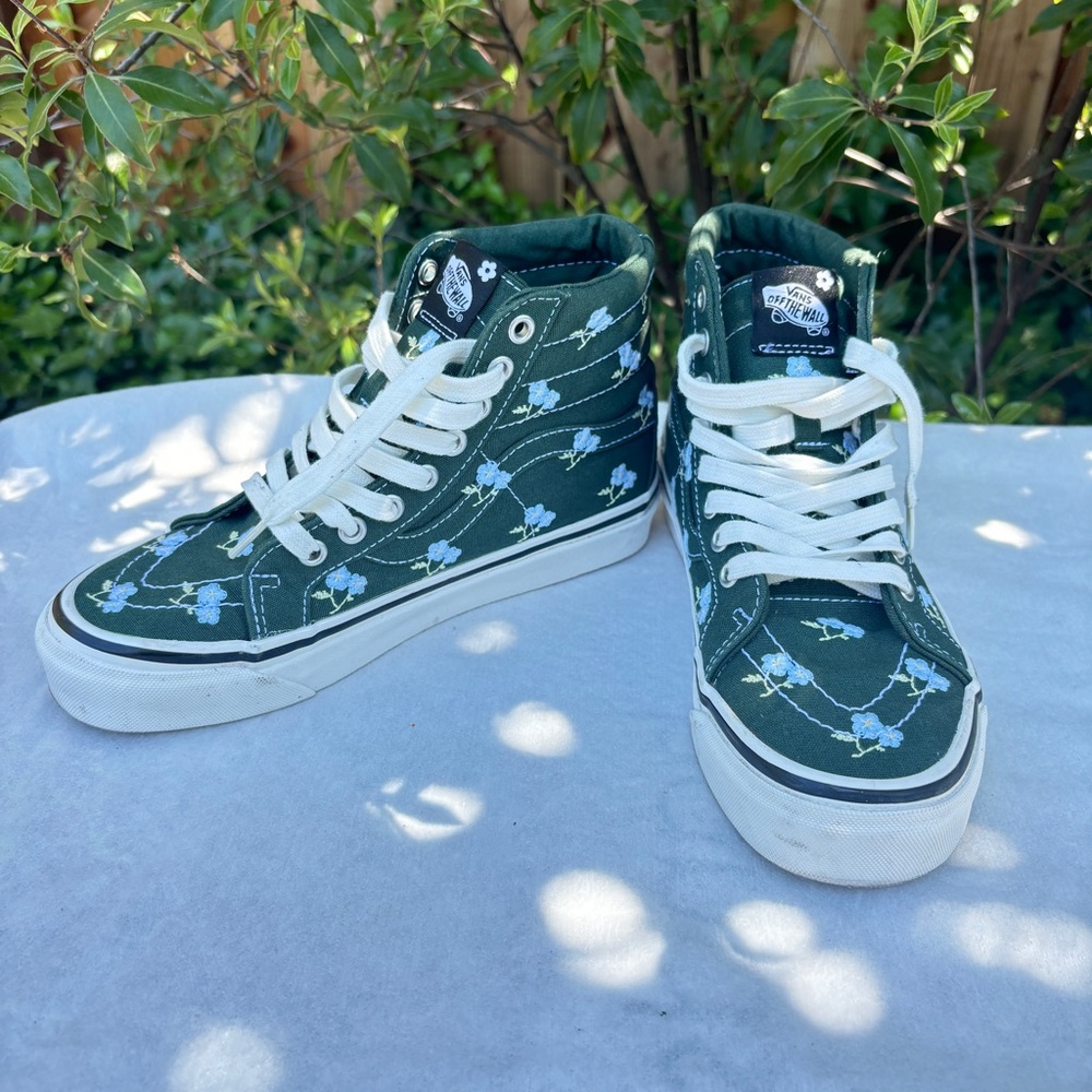 Vans X Sandy Liang Sk8-Hi 38 DX Floral Women’s Size 7 Men's Sz 5.5
